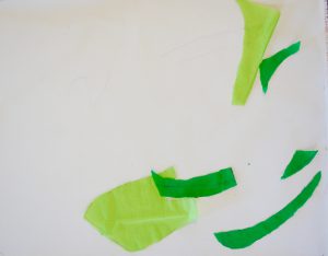 Komposition in Grün